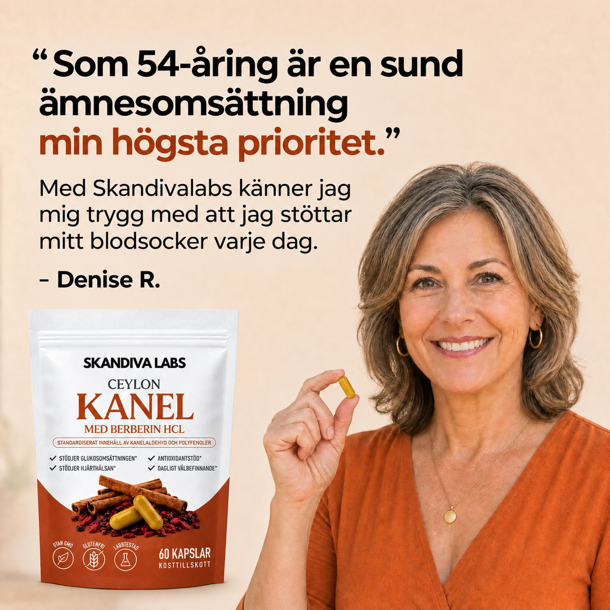 Skandivalabs® Ceylonkanel - Stödjer hälsosamt blodsocker & metabol balans