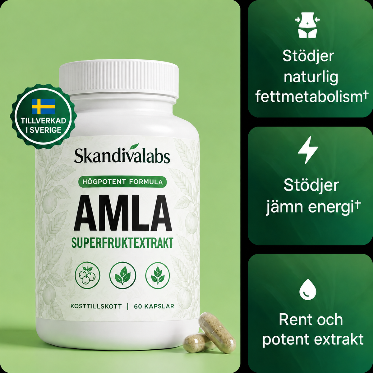 Skandivalabs AMLA – Superfruktextrakt 1000 mg